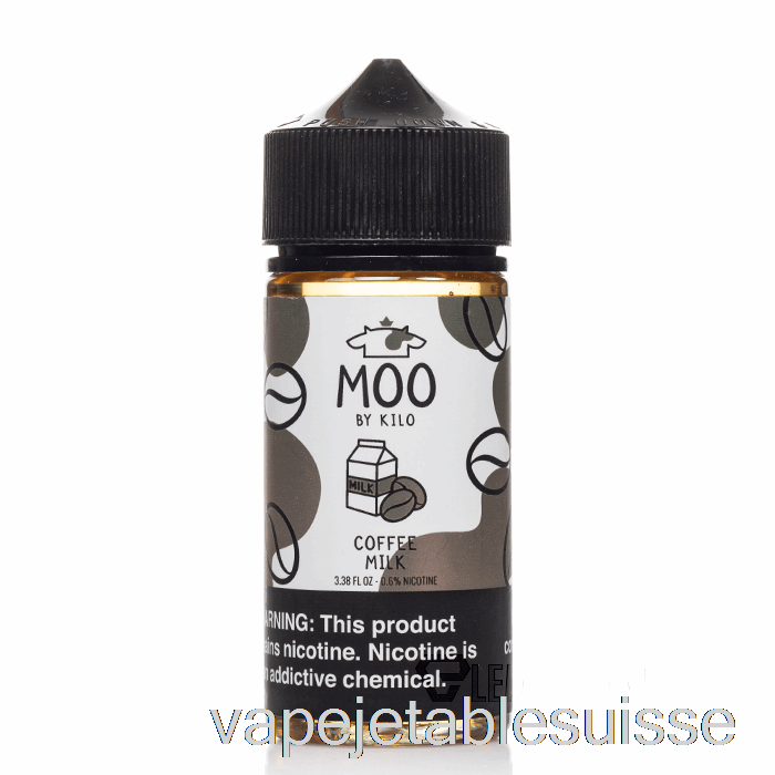 Vape Suisse Café Lait - E-liquides Moo - 100ml 0mg